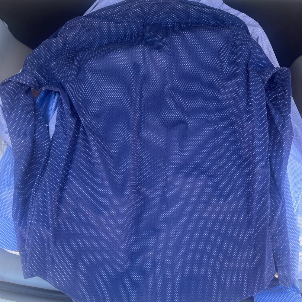 Big & Tall Men's Blue Long Sleeve Shirt